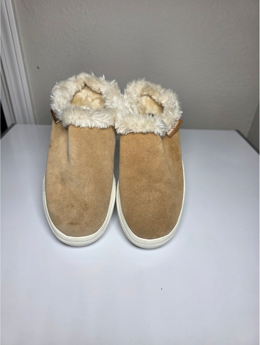Minnetonka Windy Suede Round Toe Slip-On Slipper Moccasins Sz 6 - Picture 4 of 6